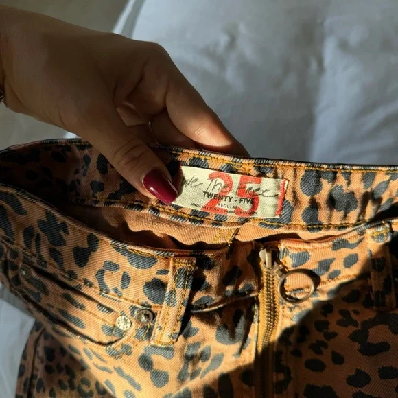 We The Free Cheetah Denim Mini Skirt - Picture 5 of 5